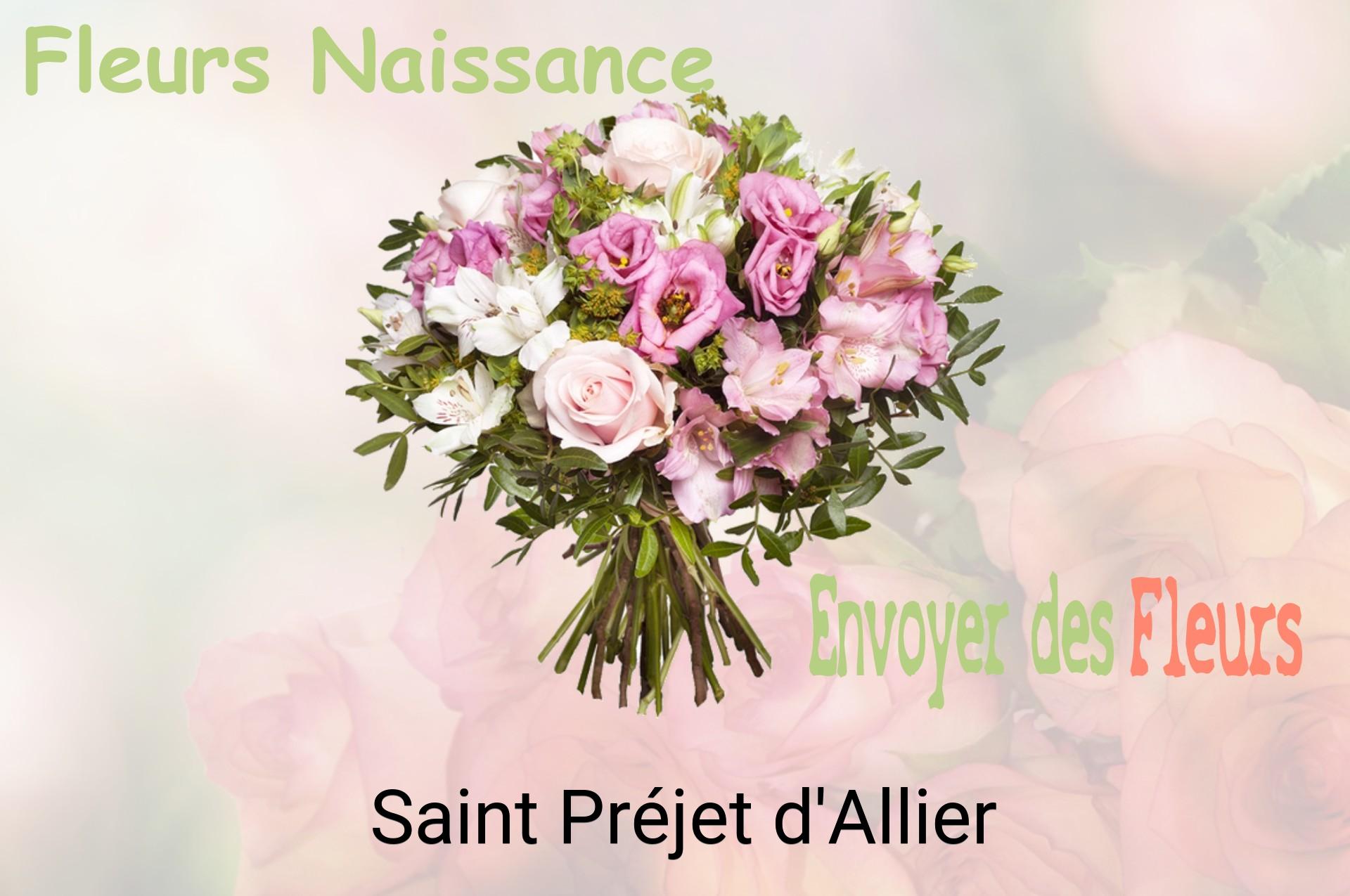 Bouquet de fleurs de naissance livré à Saint-Préjet-d'Allier